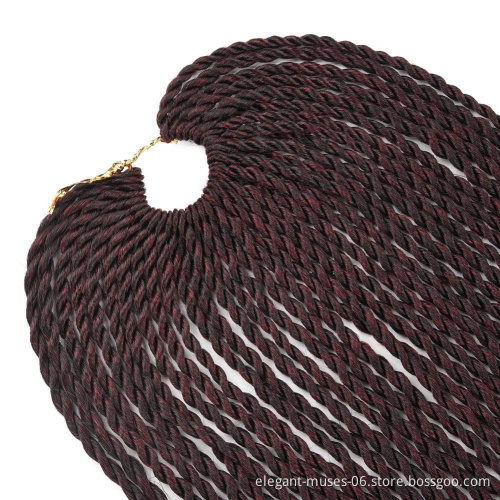 Wholesale Ombre  24 inch Synthetic Braiding Hair for Women Senegalese Twist Hair Crochet braids